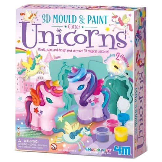 Mould & Paint 3D Glitter Unicorns