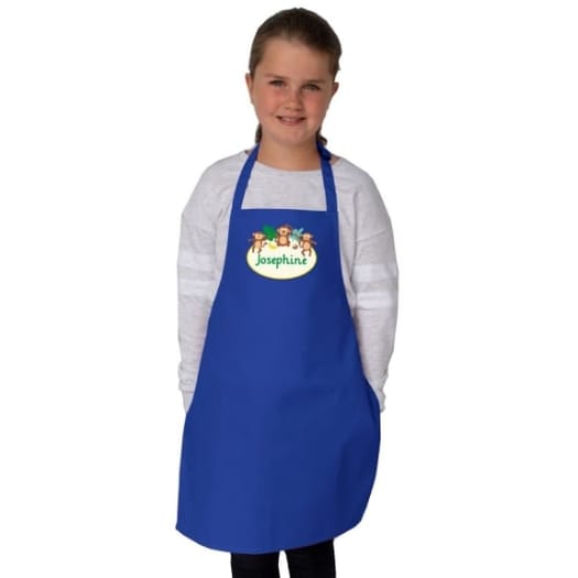 Cheeky Monkey Personalised Apron - Age 7-10