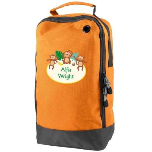 Cheeky Monkey Personalised Shoe & Boot Bag