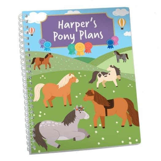 Ponies Personalised Notebook