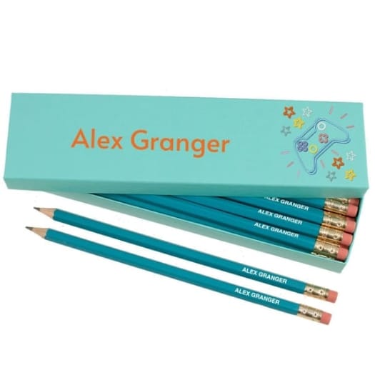 Box of 12 Named HB Pencils - Gaming