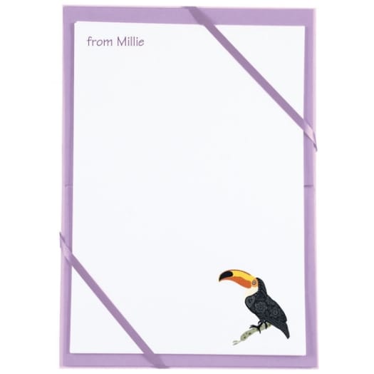 Named Notepaper - Toucans