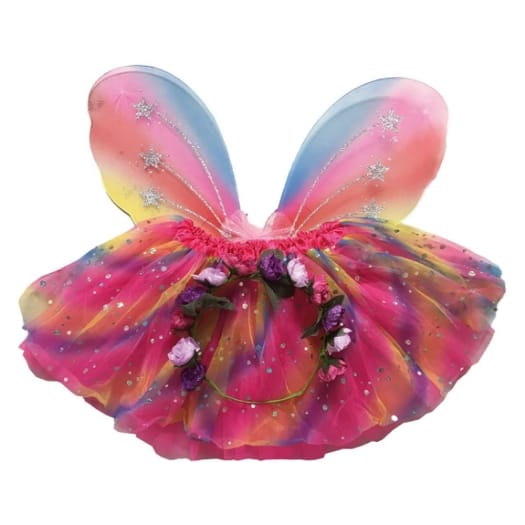 Rainbow Sparkle Flower Fairy Set