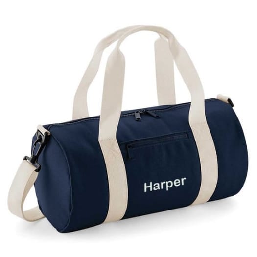 Personalised Barrel Bag