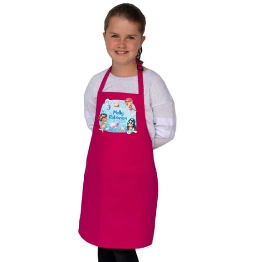 Mermaids Personalised Apron - Age 7-10