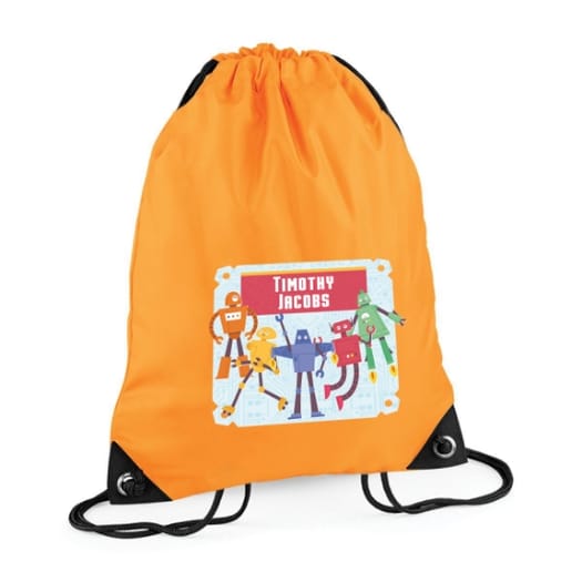 Robots Personalised Swim Bag
