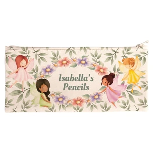 Personalised Canvas Pencil Case - Fairies