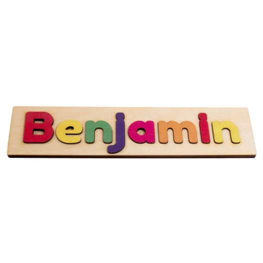 Wooden Name Puzzle 8-12 - Classic Colours