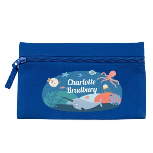 Ocean Life Personalised Pencil Case