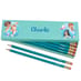 Box of 12 Named HB Pencils - Mermaids image 2