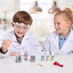 Children playing with Cool Chemistry Set