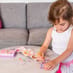Child playing with Mini Transfer Magic - Flower Fairies