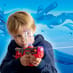 Child with Electronic Water Gun