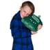 Personalised Dinosaur Cushion Hooded Poncho 1