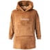 Personalised Teddy Cushion Hooded Poncho Front