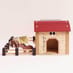Close Up of Wooden Farmyard Stables